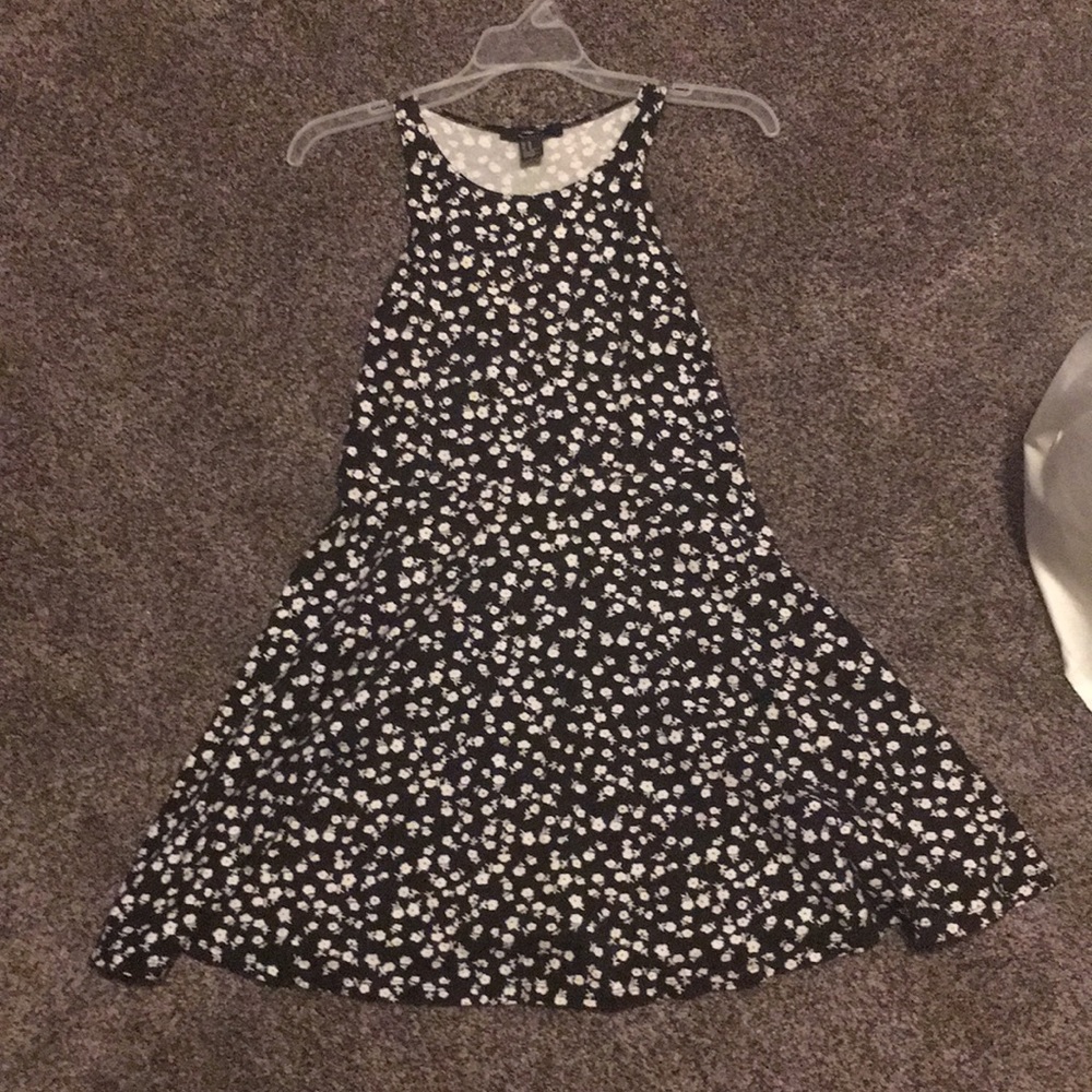 Black floral dress